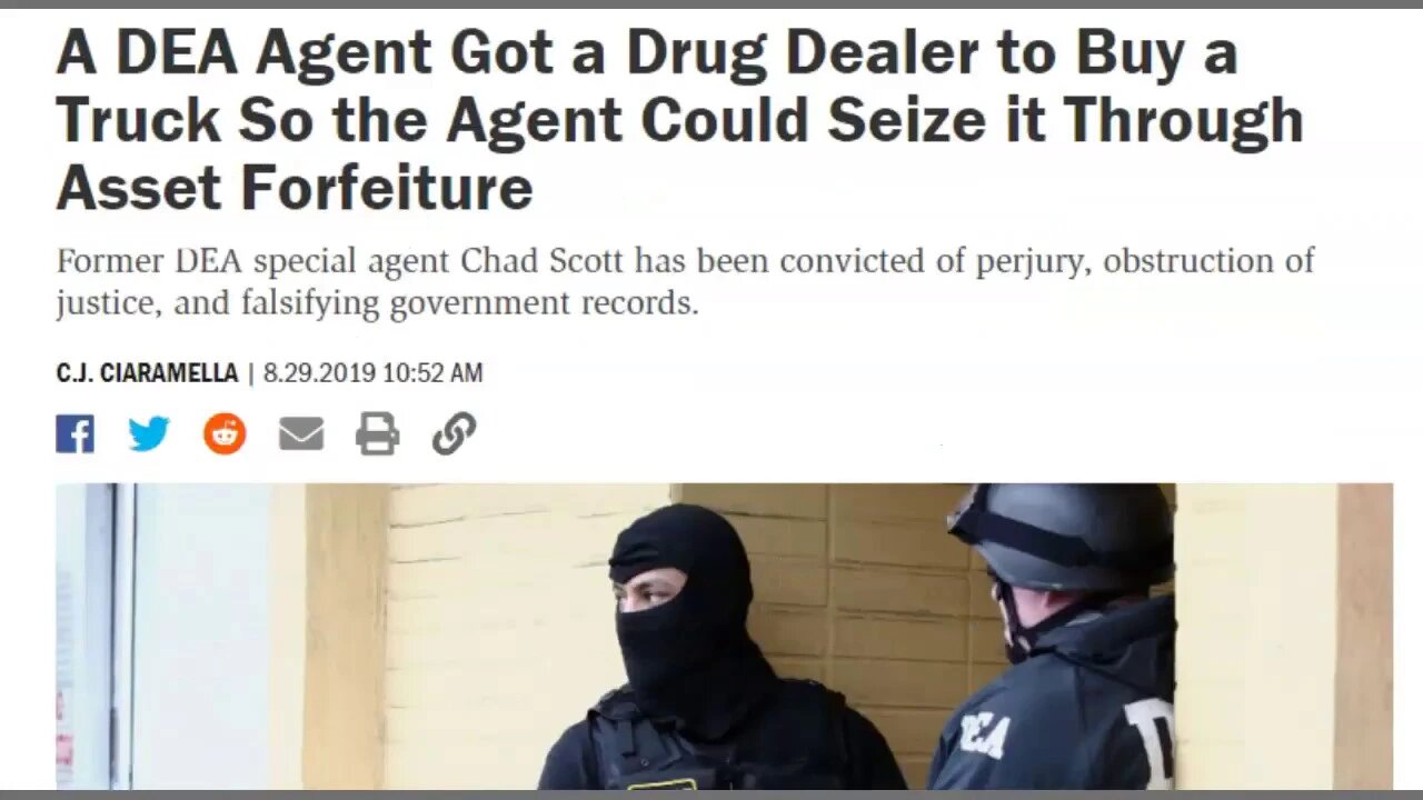 More Police Corruption - DEA Houston Gets Drug Dealer To Buy Expensive Car So He Can Seize It