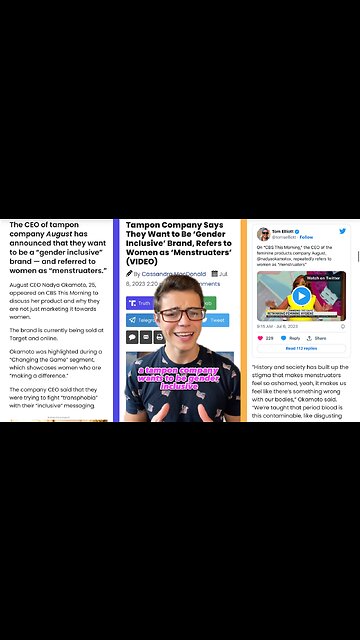 TGP Reacts: Gender Inclusive TAMPONS? Woke Brand Calls Women “Menstruaters”