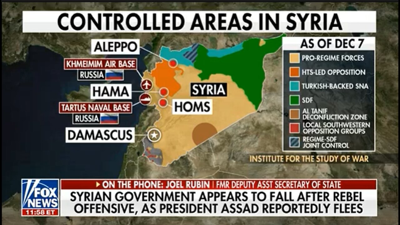 Breaking: Assad flees Syria as rebel forces enter Damascus