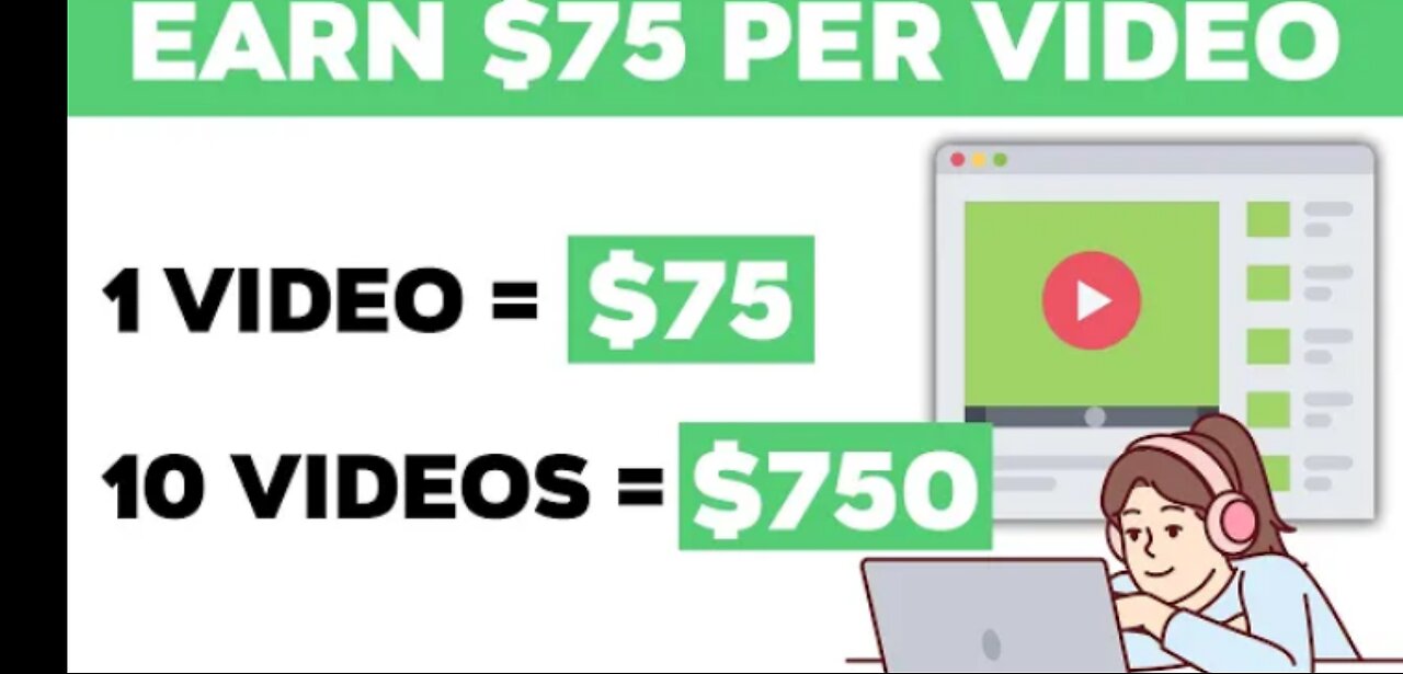 Watch 1 video and get $75.00 for free!!#make money online