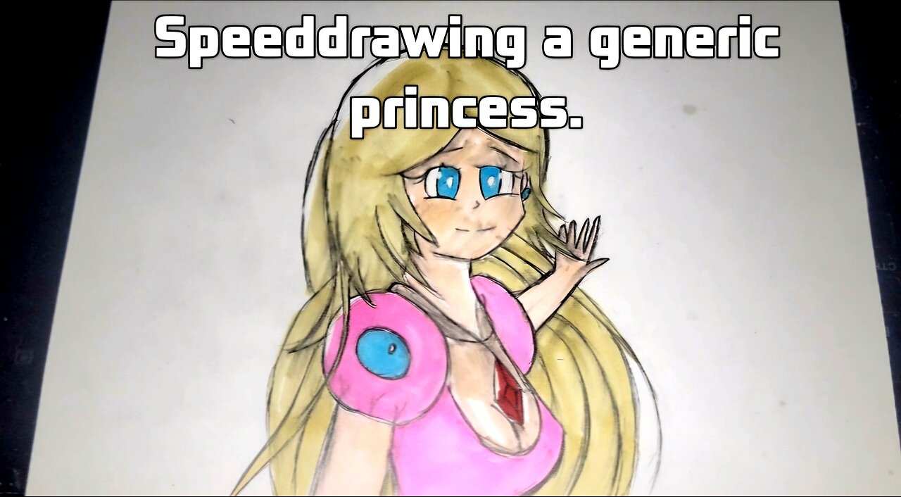 Drawing a Generic Princess OMEGALO ARTWORK #Speeddrawing