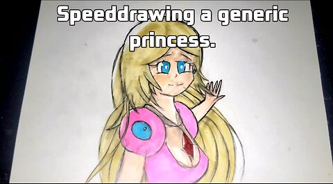 Drawing a Generic Princess OMEGALO ARTWORK #Speeddrawing