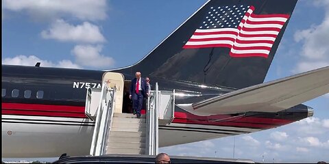 Trump is wheels down in Georgia