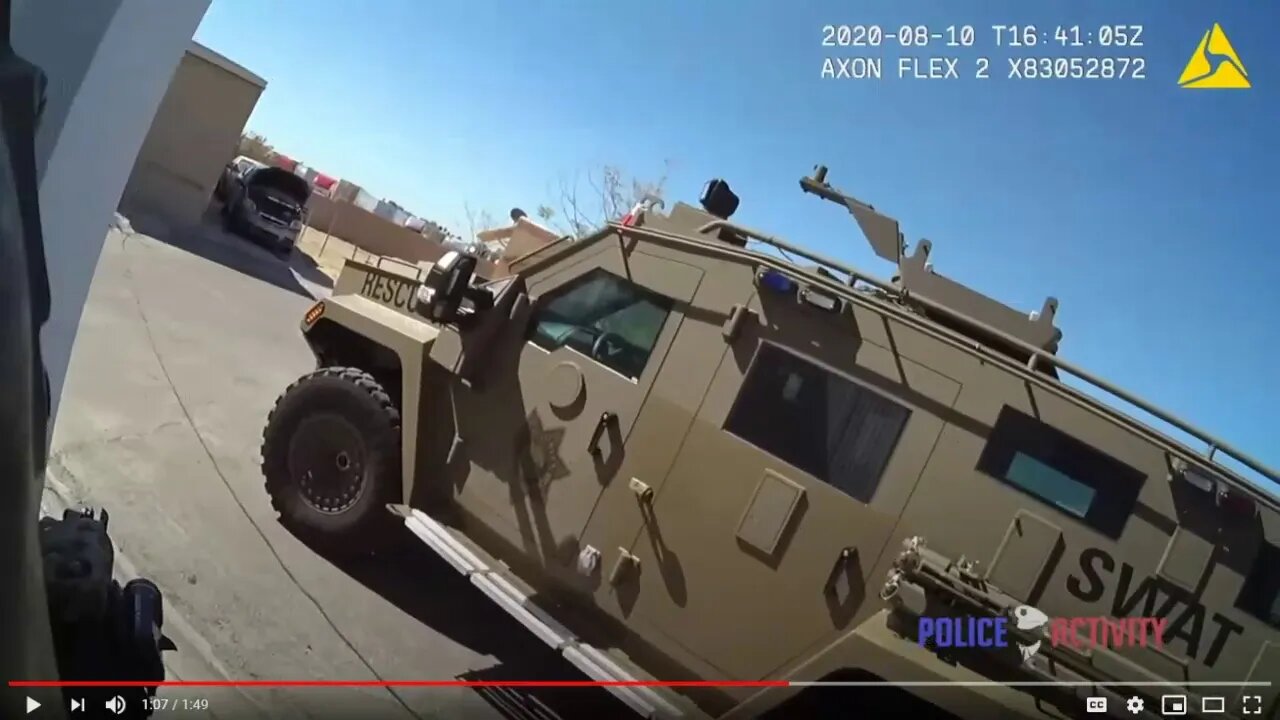 Las Vegas Police Chase Arson Suspect - Call SWAT - Then Shoot Him Multiple Times - Tactics Discussed