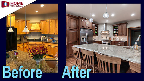 Outdated Golden Oak Kitchen Gets Big Renovation