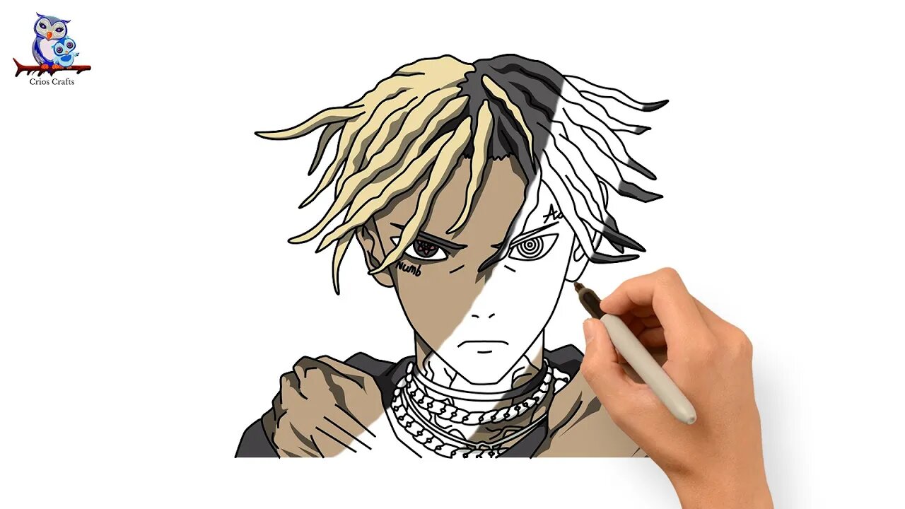 How To Draw XXXTentacion Anime Style - Look At Me