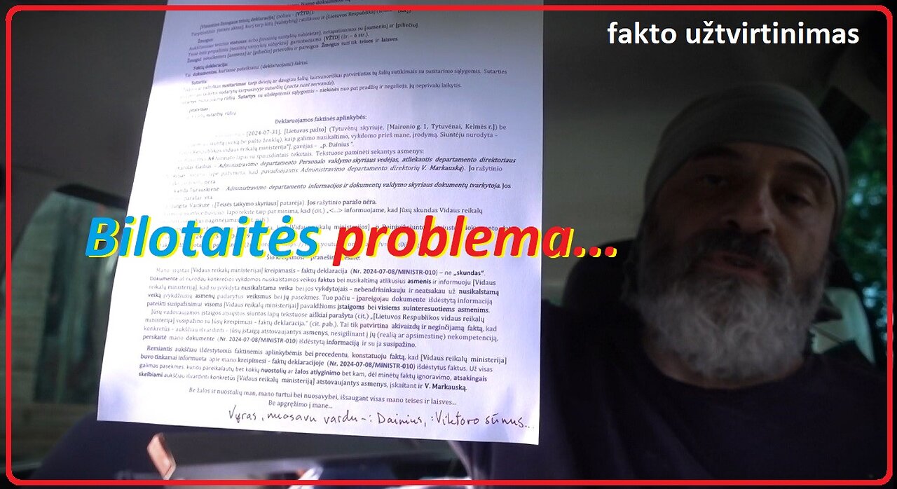 Tai ne mano, o tavo problema, Bilotaite... (PARAZITINIAI DARINIAI)