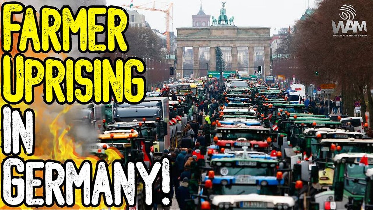 HUGE: FARMER UPRISING IN GERMANY! - Politicians Confronted! - Police Deployed