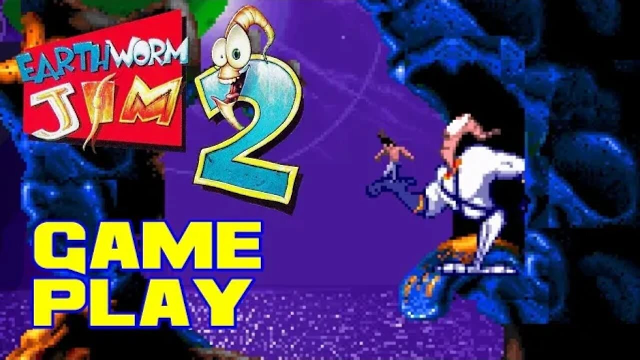 Earthworm Jim 2 - PlayStation Gameplay 😎Benjamillion