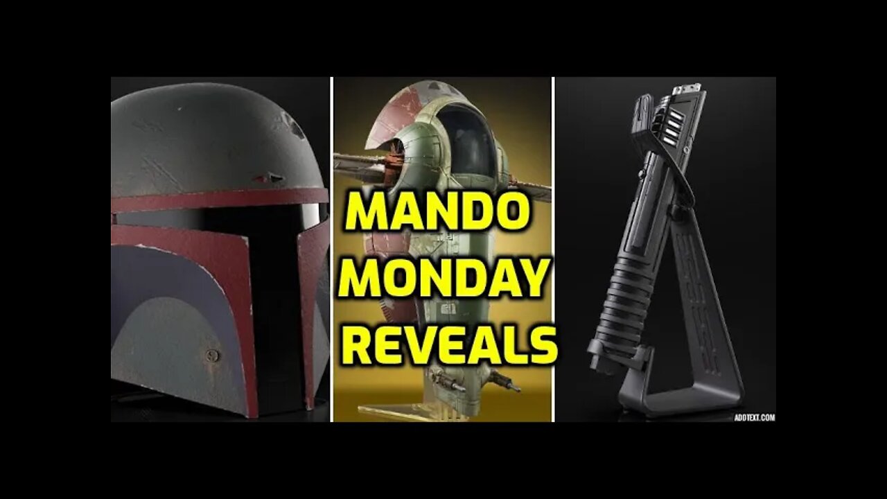 MANDO MONDAYS - STAR WARS BLACK SERIES DARK SABER AND BOBA FETT HELMET - NINJA KNIGHT