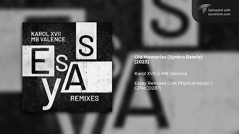 Karol XVII & MB Valence - Old Memories (Synkro 2023 Remix)