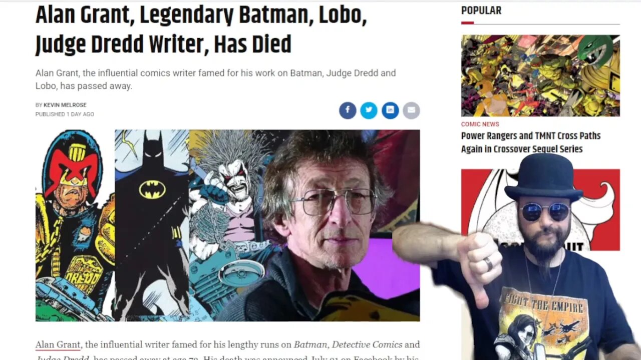 LEGEND Batman, Lobo Writer Alan Grant Has Passed Away.