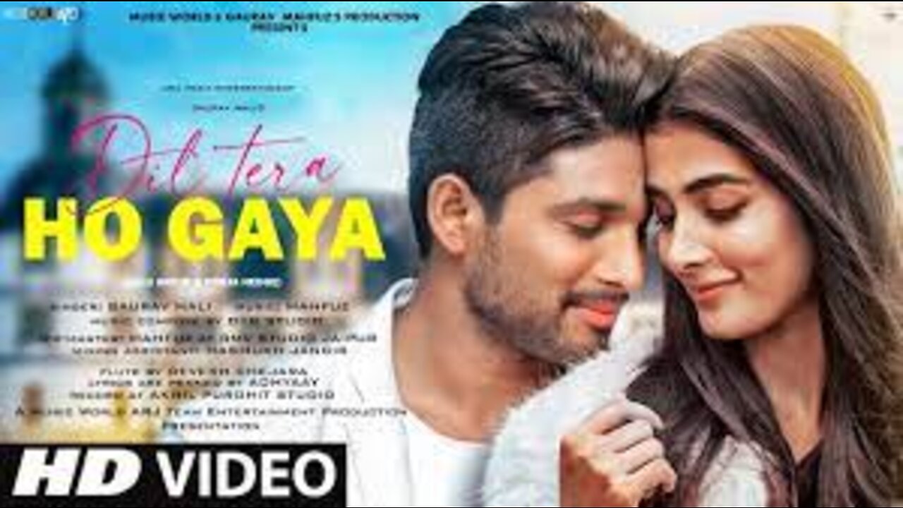 Dil Tera Ho Gaya | New Song 2022 | New Hindi Song | Allu Arjun | Pooja Hegde | Hindi Video Song