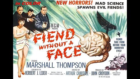 FIEND WITHOUT A FACE 1958 in COLOR Brain-Eating Invisible Monsters Roam a Canadian Forest FULL MOVIE