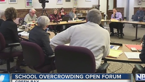 Green Bay school overcrowding forum held