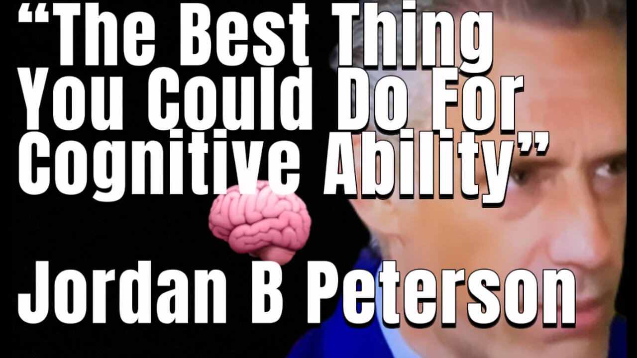 Jordan B Peterson “The best thing you could do for cognitive ability” Exercise #gym #gymlife