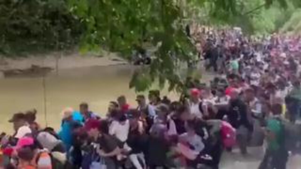 Invader convoy crossing the Darien Gap on its way to the US. The entire West is under siege