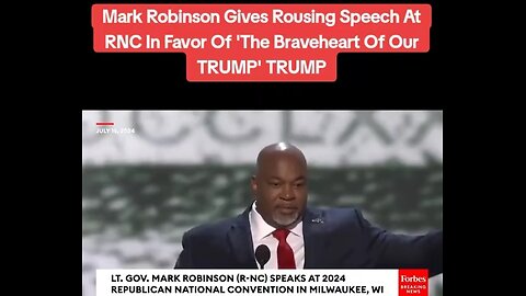 Mark Robinson great speech RNC 2024