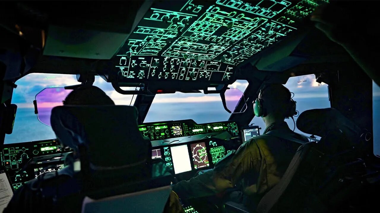 Onboard and Cockpit View Airbus A400M Conduct a Search and Rescue Mission