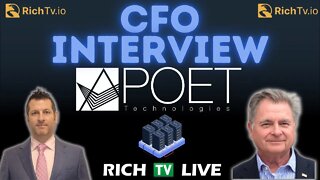 POET Technologies Inc. (NASDAQ: POET) (TSXV: PTK) CFO Thomas Mika - RICH TV LIVE