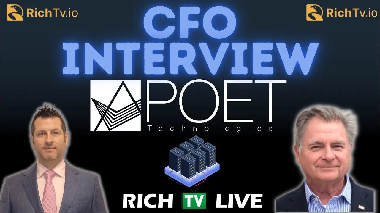 POET Technologies Inc. (NASDAQ: POET) (TSXV: PTK) CFO Thomas Mika - RICH TV LIVE