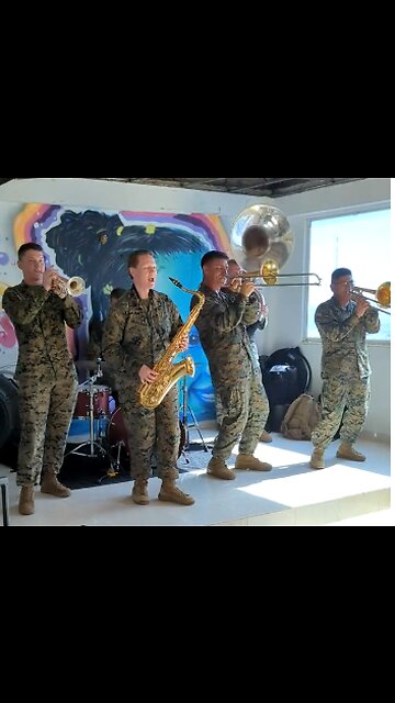 U.S. Marine Force Reserve Band plays in Colombia 07/13/2023
