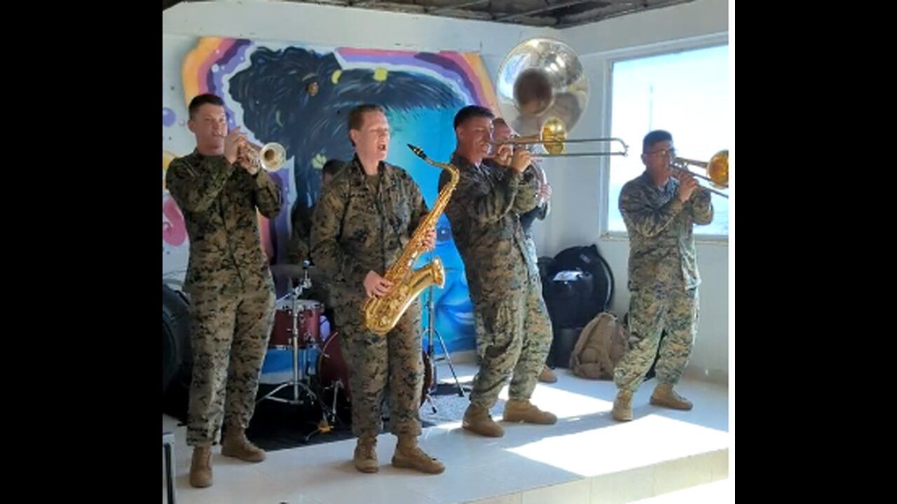 U.S. Marine Force Reserve Band plays in Colombia 07/13/2023