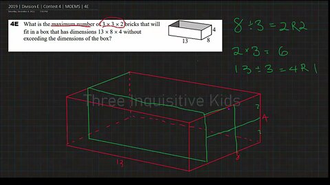 Math Olympiad for Elementary | 2019 | Division E | Contest 4 | MOEMS | 4E