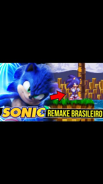 Remake Brasileiro do Sonic 1 do mega drive | Sonic Rebirth #shorts