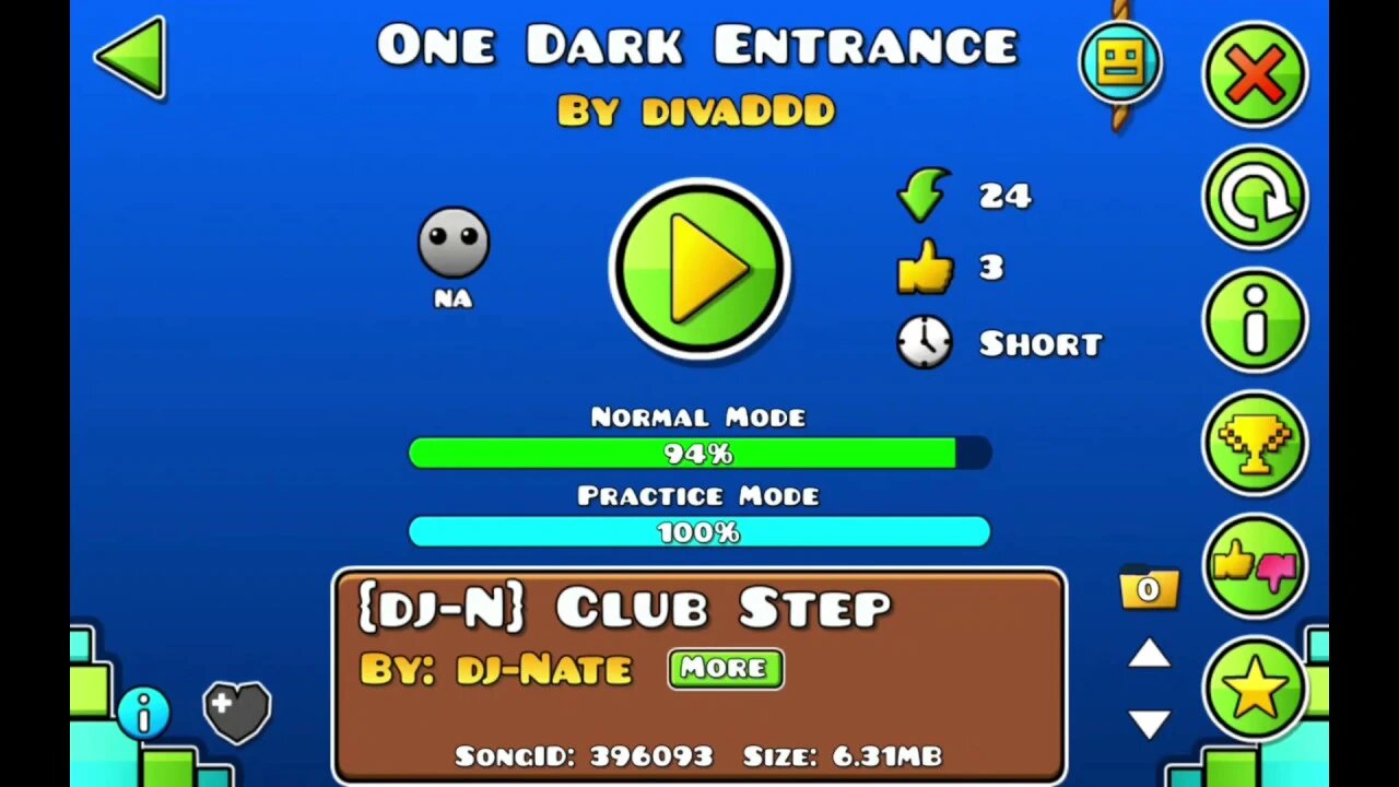 Geometry Dash - One Dark Entrance by DivaDDD!