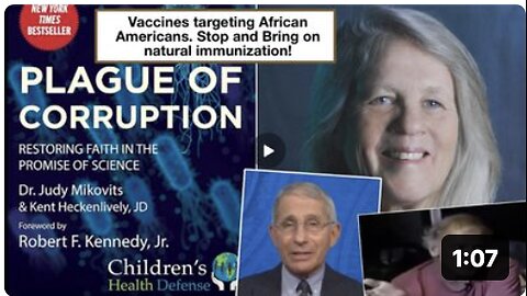 Vaccines targeting African Americans. Stop and Bring on natural immunization!