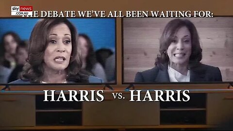 Sky News host reacts to Kamala Harris ‘debating herself’