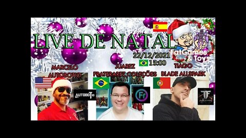 Live de Natal com os parceiros colecionadores