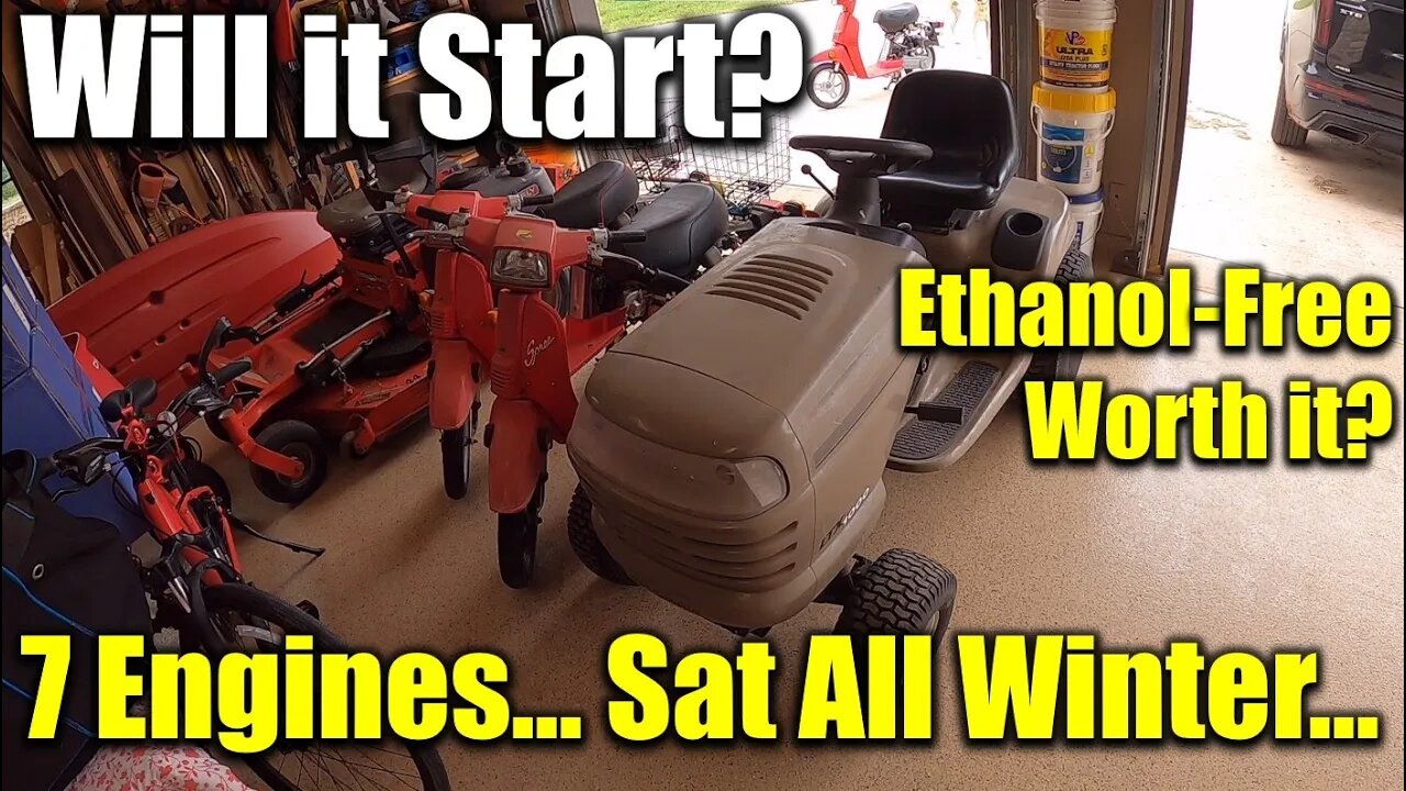 Will It Start? Cranking Everything In The Garage With Ethanol-Free Gas ✅