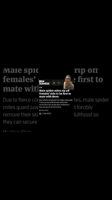 These mites rip the females skin off to breed