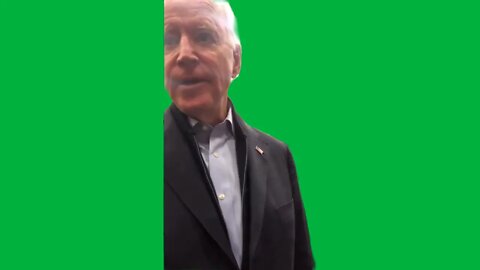 green screen not in my house biden