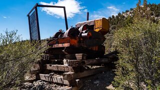 This Abandoned Gold Mine used a Makeshift Drag Line Operation.