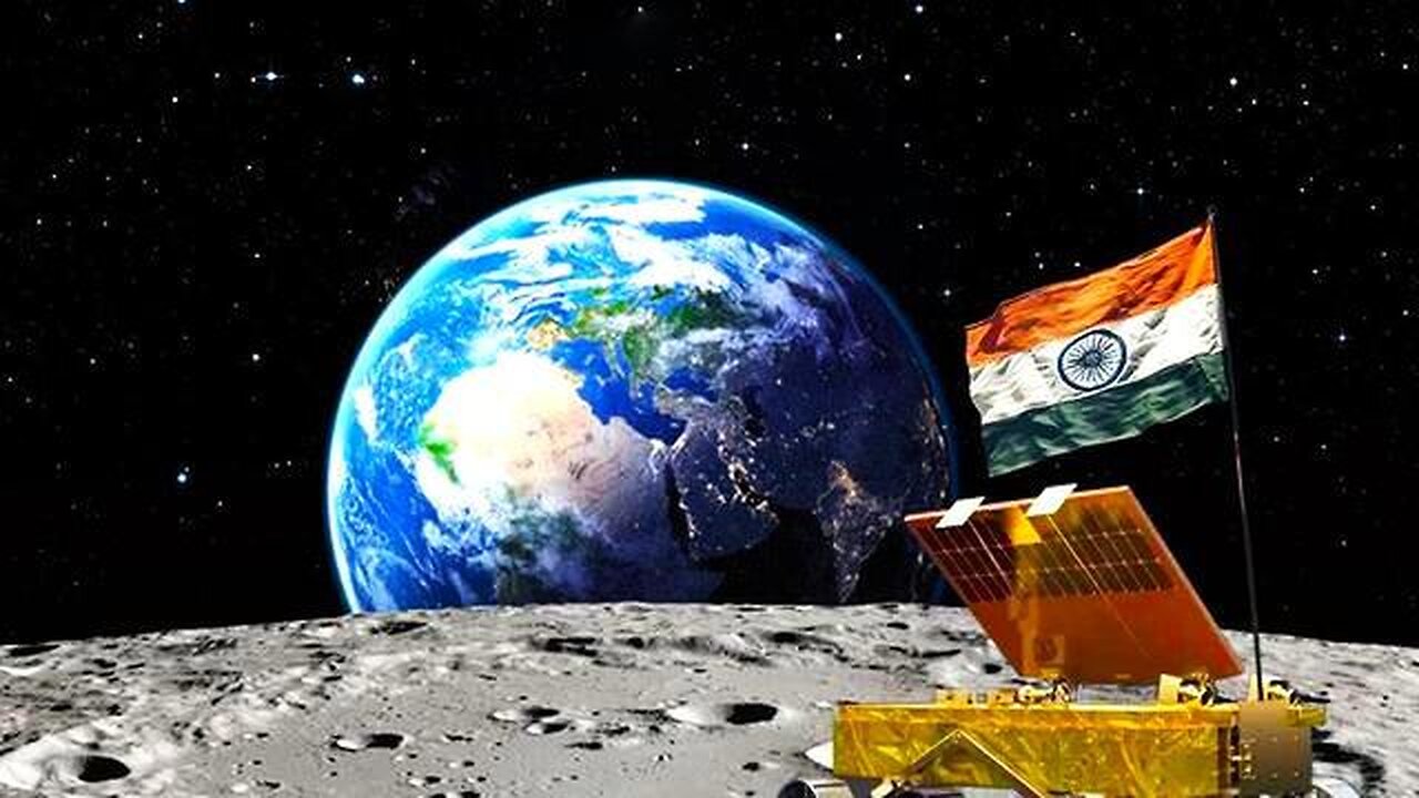 Stunning Footage of India's Historic Moon Landing