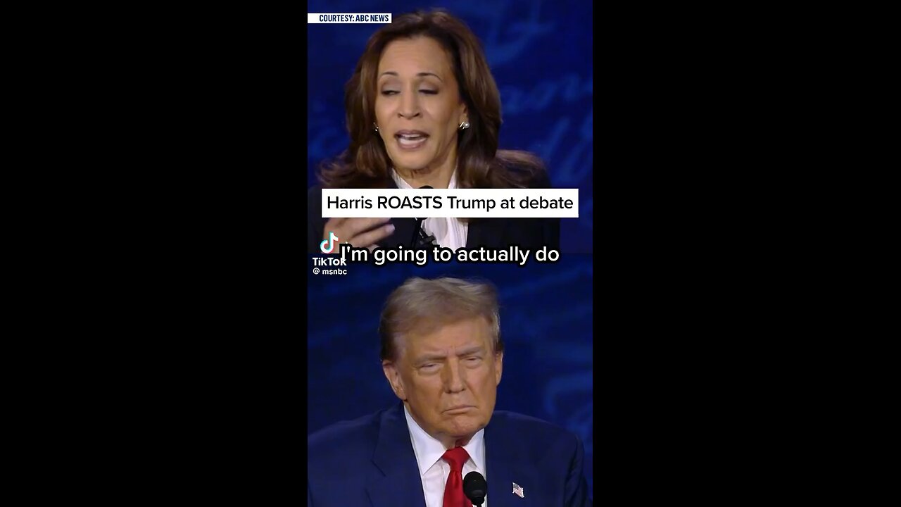 During their first debate Vice President Kamala Harris slams former President Donald Trump