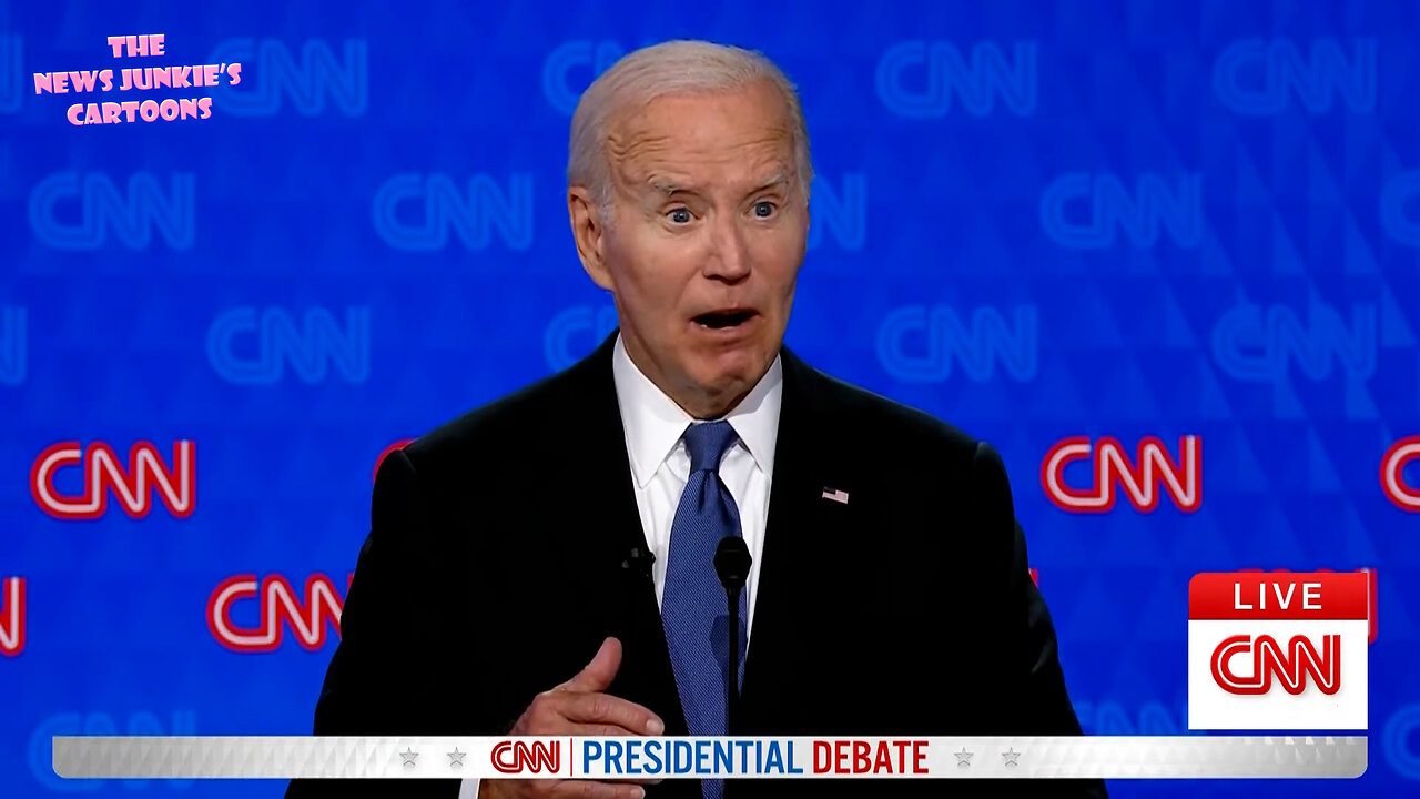 Biden barely blinks during the debate.