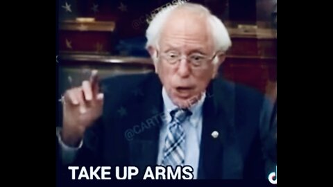 “Take up arms” Bernie Sanders gets it
