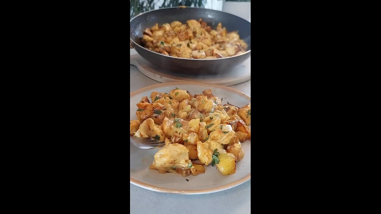 recipe of super yummy and crispy potato chicken veg