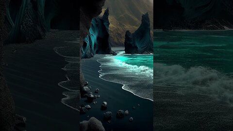 fantasy beach 1 #magical #summervibes #dark #night #summer #blue #shorts