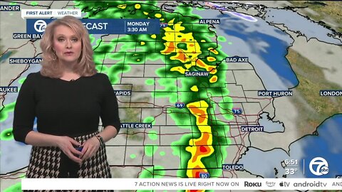 Detroit Weather: Spotty mixed rain and snow showers