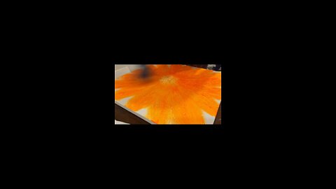 🧡🧡🧡 Textured RESIN flower art