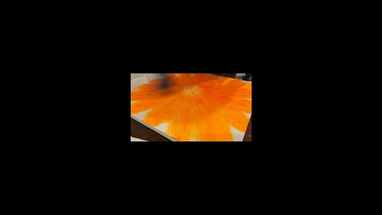 🧡🧡🧡 Textured RESIN flower art