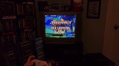 Playing X-Men vs. Street Fighter Using Retro-Bit SEGA Saturn 2.4 GHz Pro Wireless Controller