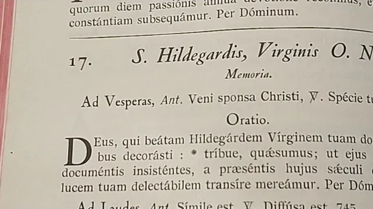 Missa de Santa Hildegarda Virgem - Mosteiro da Santa Cruz