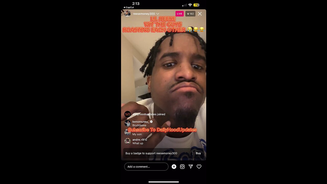 Lil Reese On Instagram Live Frying His Homie 😭😭😂 #lilreese