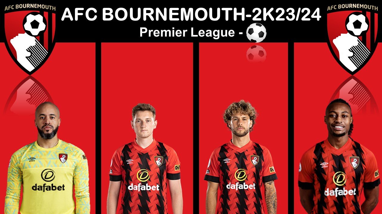 AFC BOURNEMOUTH - 2k23/24 SQUAD ll PREMIER LEAGUE ⚽ ll Watch Full Video ll Don't Forget To Subscribe